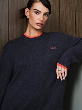 DB Double Layered Sweater Dark Grey XS/S